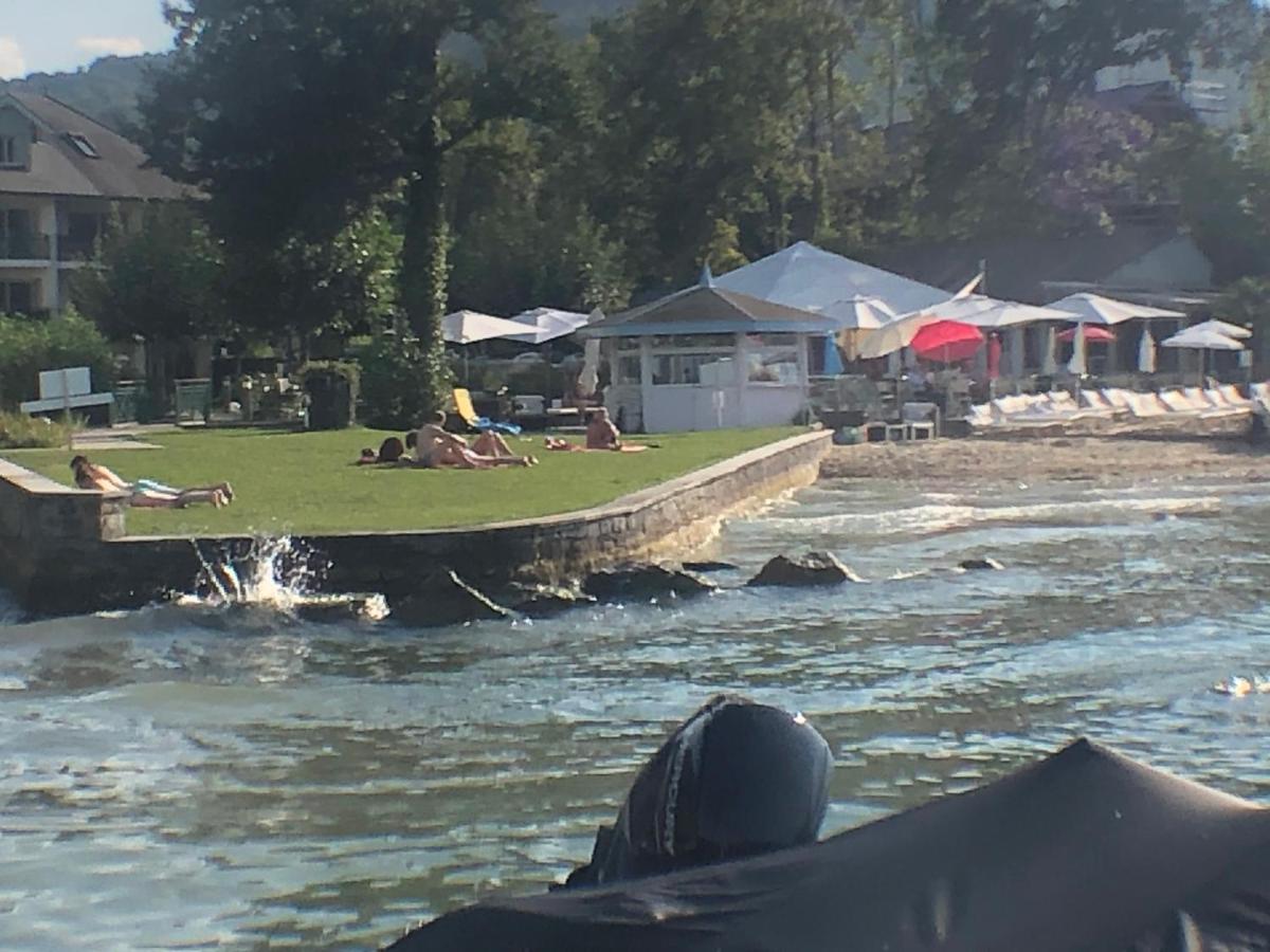 Studio Les Pieds Dans L'Eau Au Bord Du Lac D'Annecy دْوا المظهر الخارجي الصورة